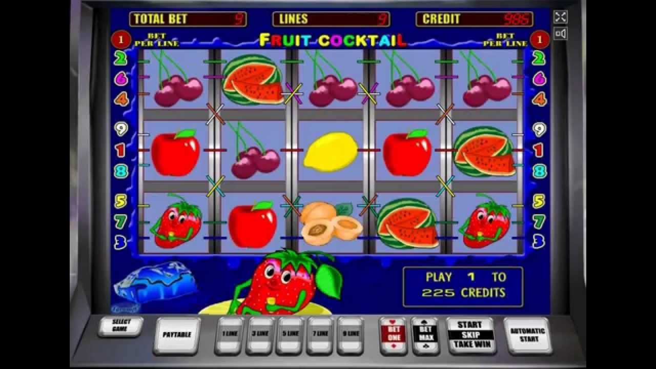 Играть бесплатно в игровой автомат Fruit Cocktail ? Клубнички.